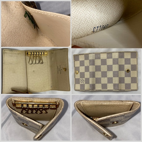 SALE!! Louis Vuitton Pochette Damier Azur with Matching Key Holder Wallet - Picture 6 of 6